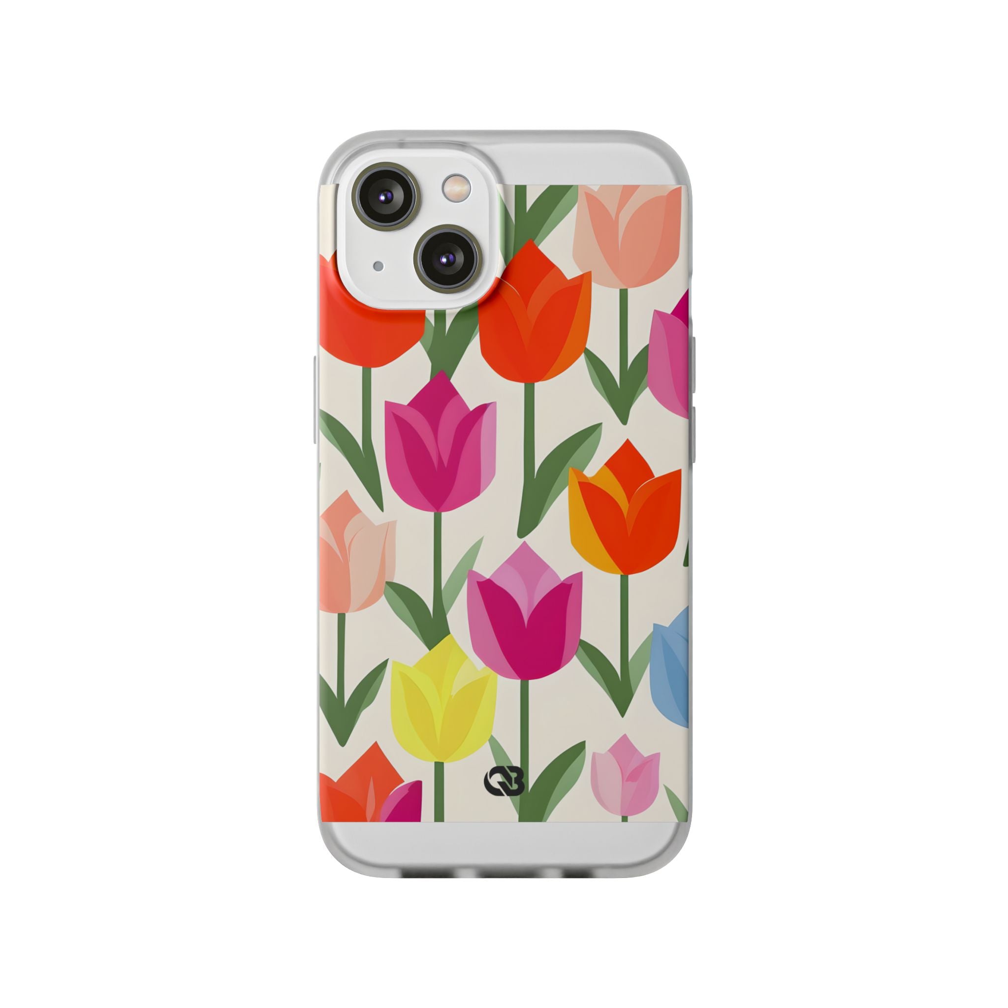 Vibrant Petal Grid · Soft Handyhülle für iPhone