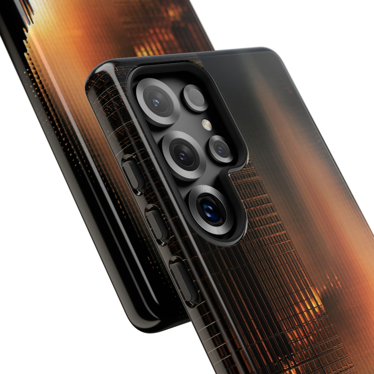 Luminous Grid · Tough Phone Case for Samsung · Black