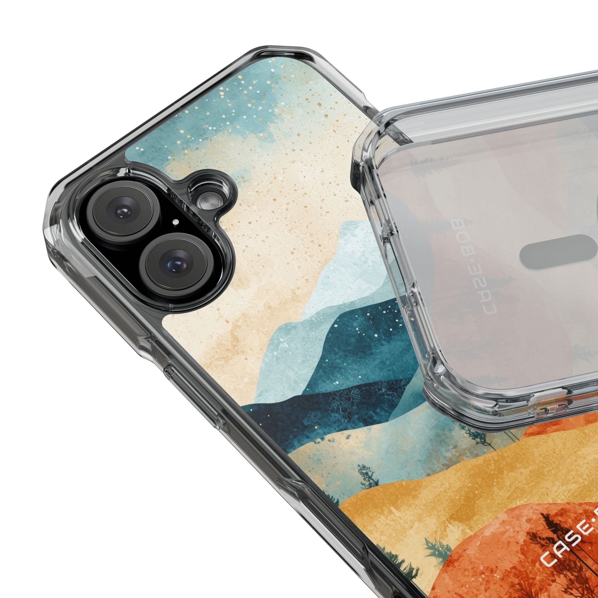 Mondbeschienene Berge iPhone 16 Case - Impact