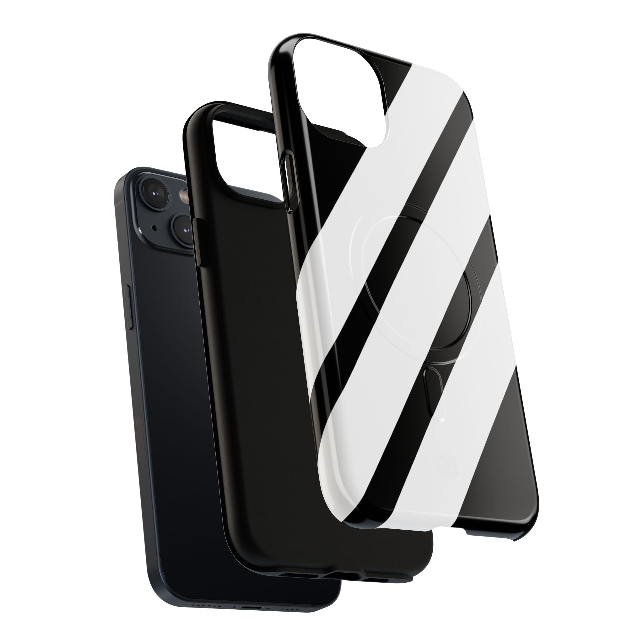 Obsidian White Bars · Tough+ Phone Case for iPhone · Magsafe