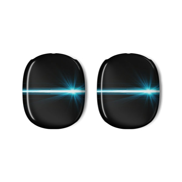 Cyan Anamorphic Flare · Hard Case for AirPods Max · Black