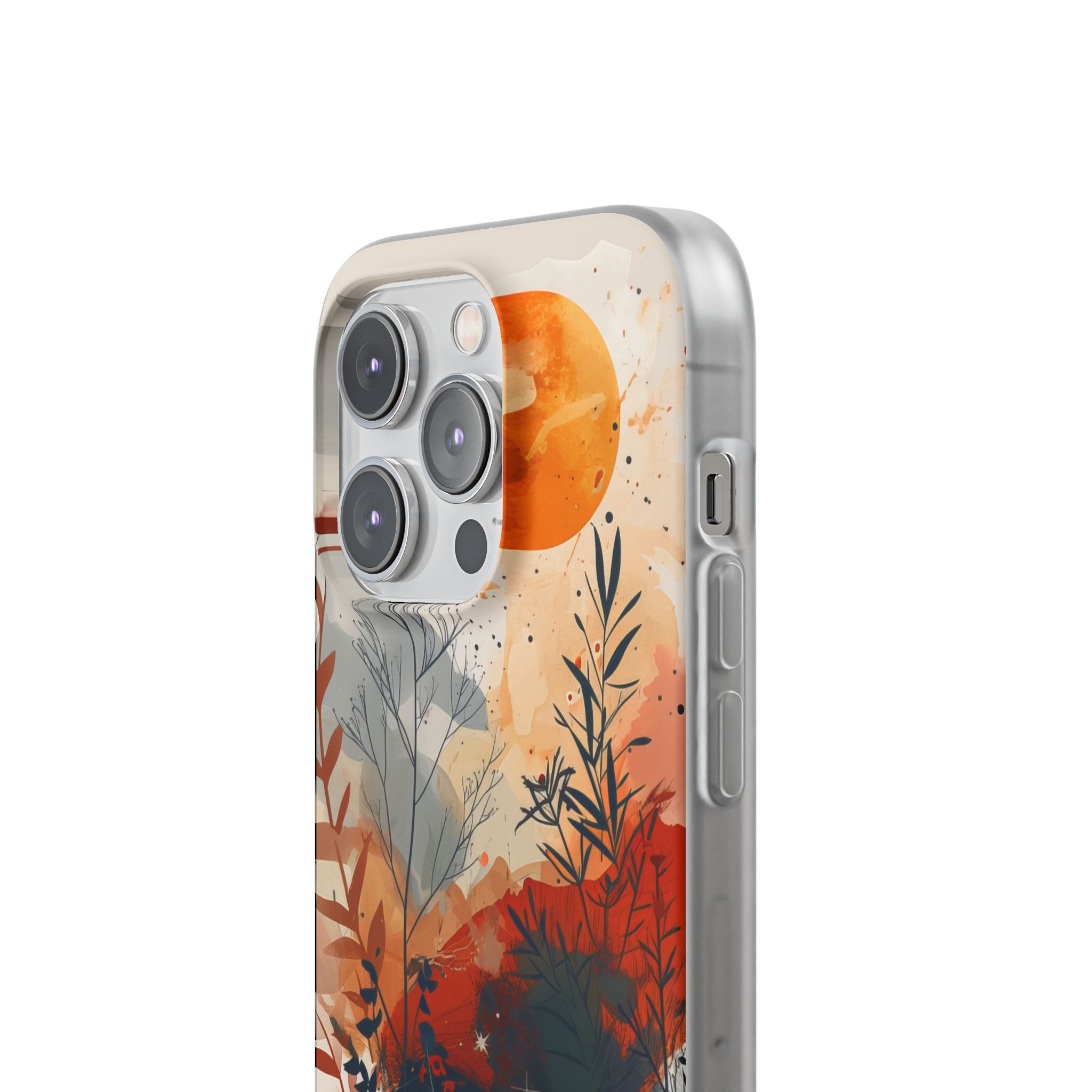 Oranssi Solstice iPhone 14 Pro -pehmeä suojakotelo