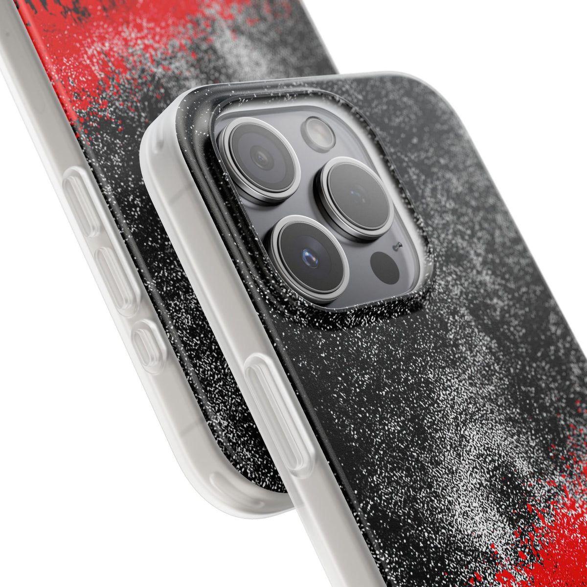 Crimson Noir Drip · Lite Phone Case for iPhone · Black