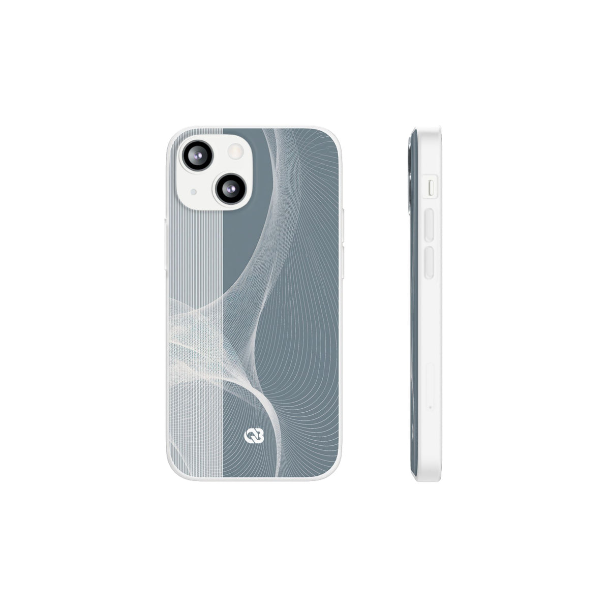 Slate Contour Drift · Lite Phone Case for iPhone · Grey