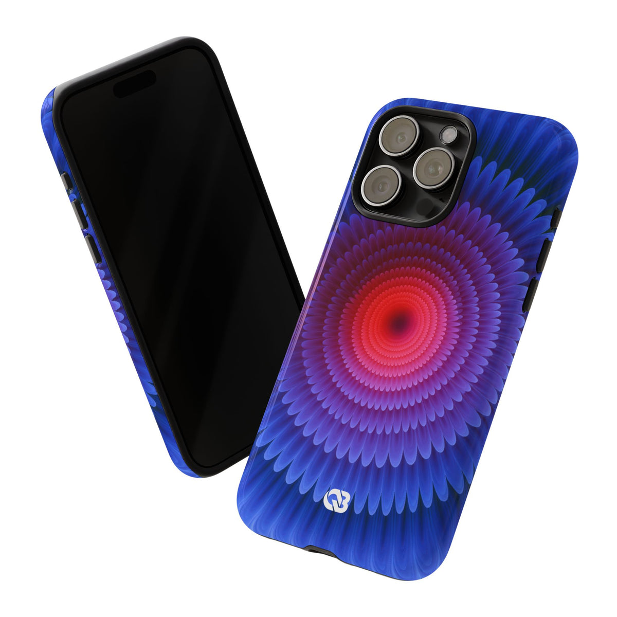 Radial Spectrum Bloom · Tough Phone Case for iPhone · Blue