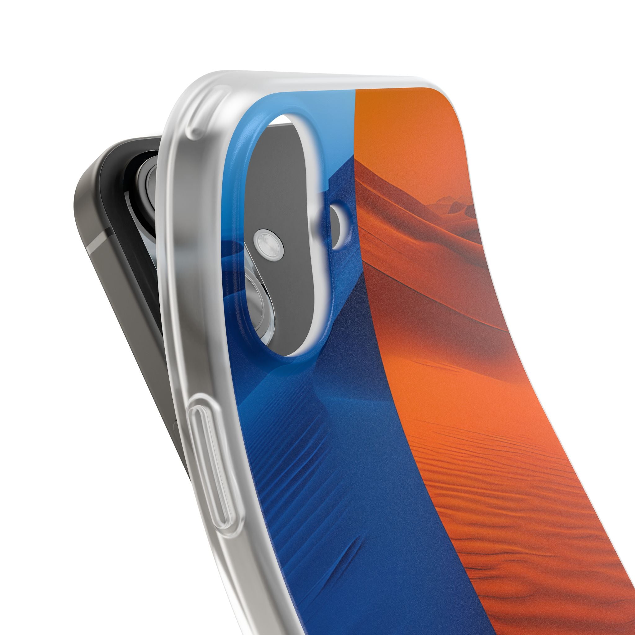 Split Dune Horizon · Soft Phone Case for iPhone