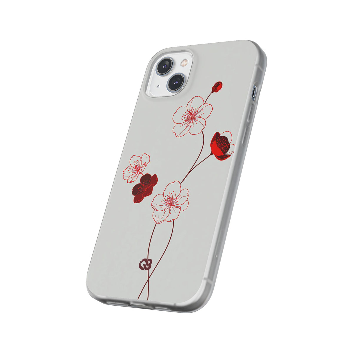 Crimson Sakura Blossom · Lite Phone Case for iPhone · Red