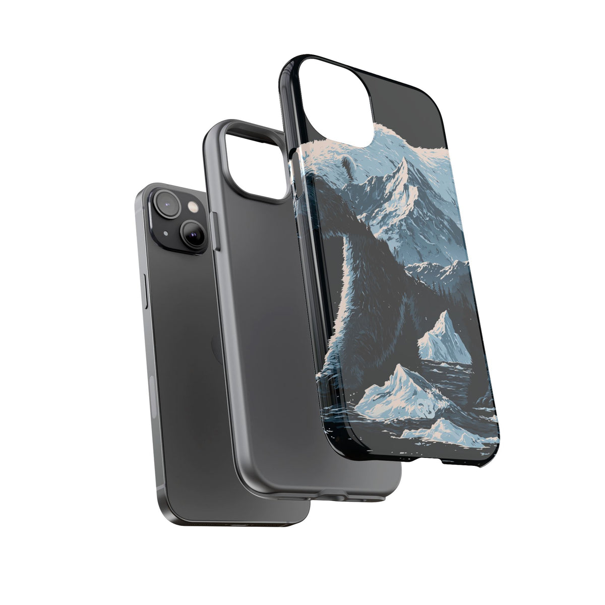 Nordic Arctic Bear · Tough Phone Case for iPhone · Black