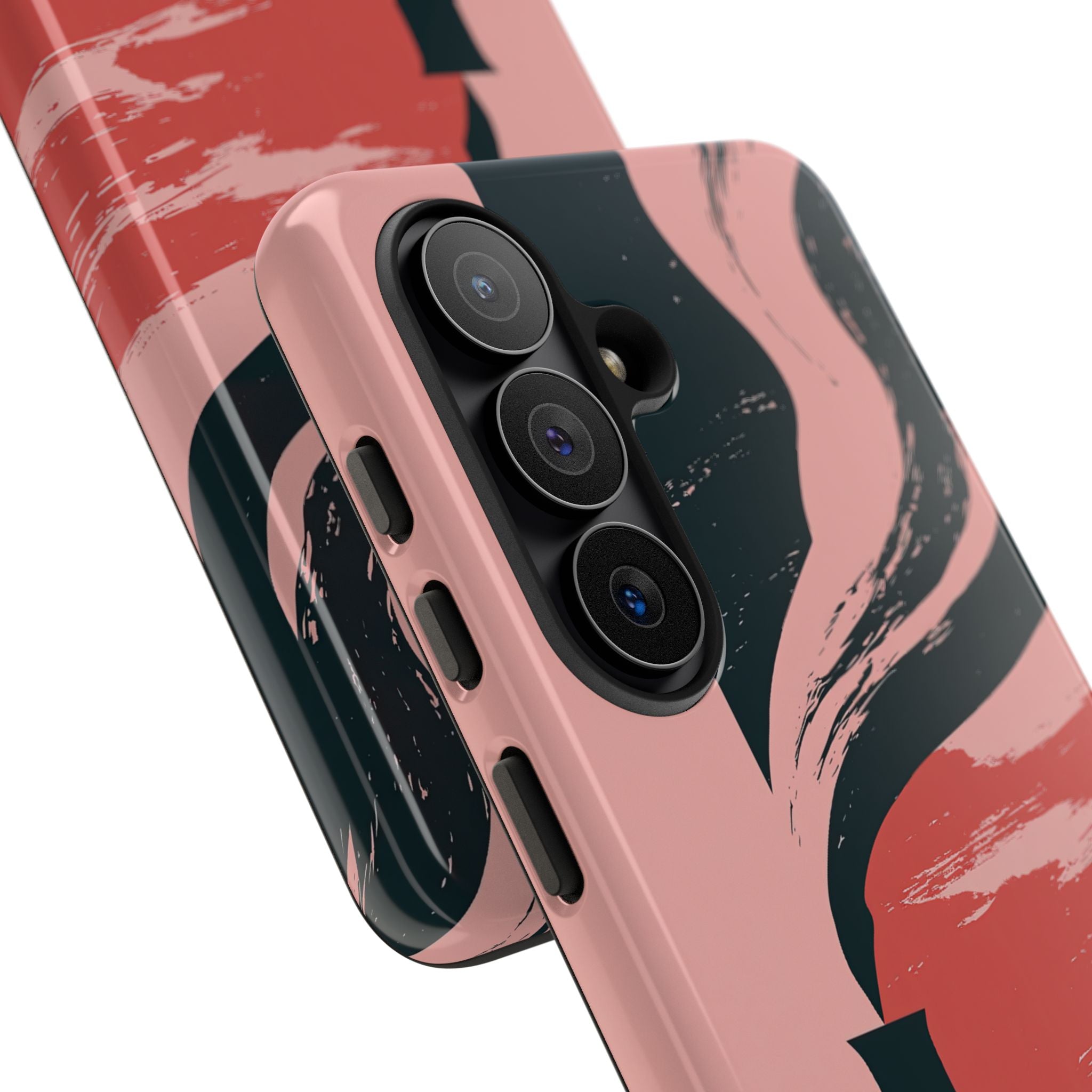 Pink Tough Phone Case for Samsung - Cinder Rose Plume
