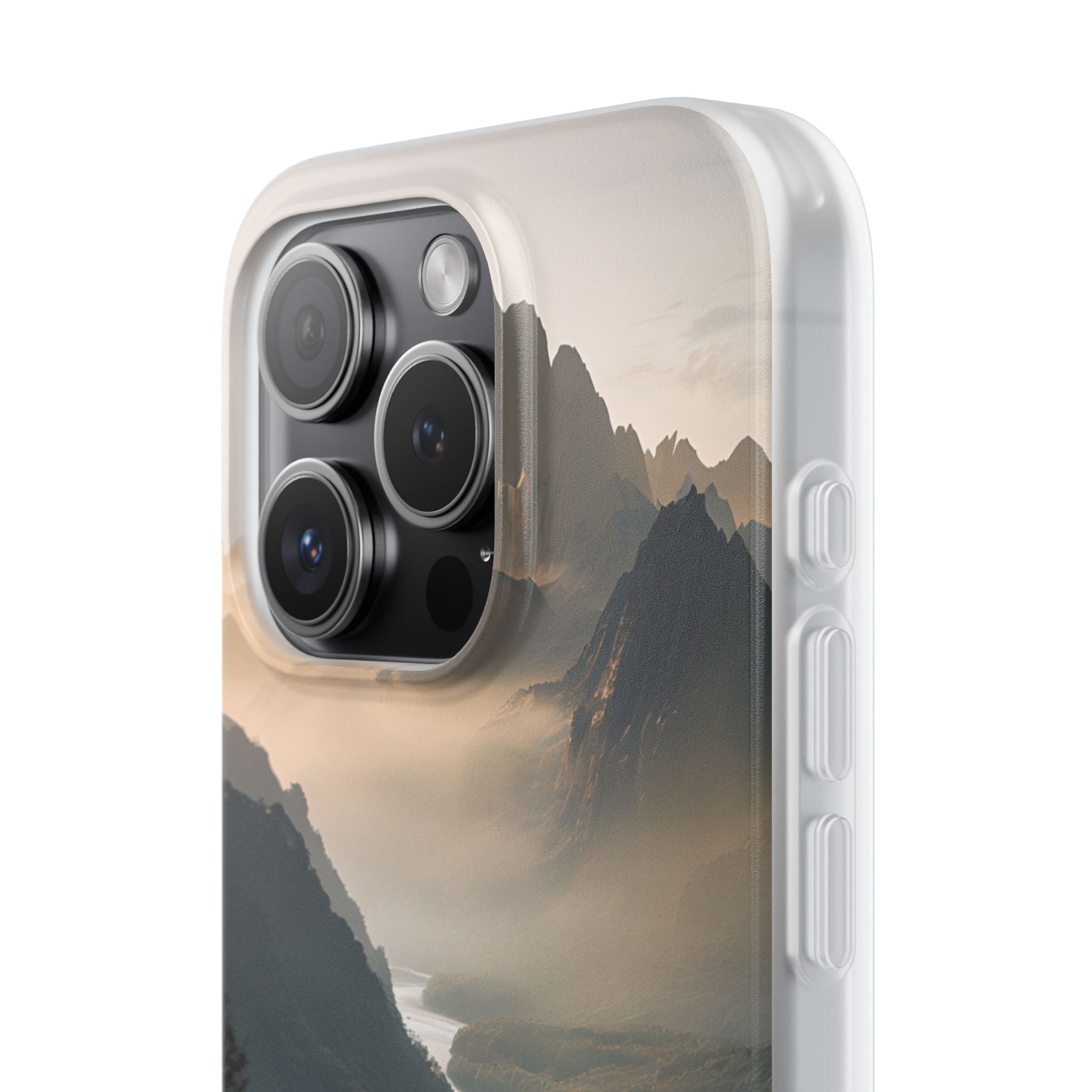 Golden Summit Valley · Soft Phone Case for iPhone