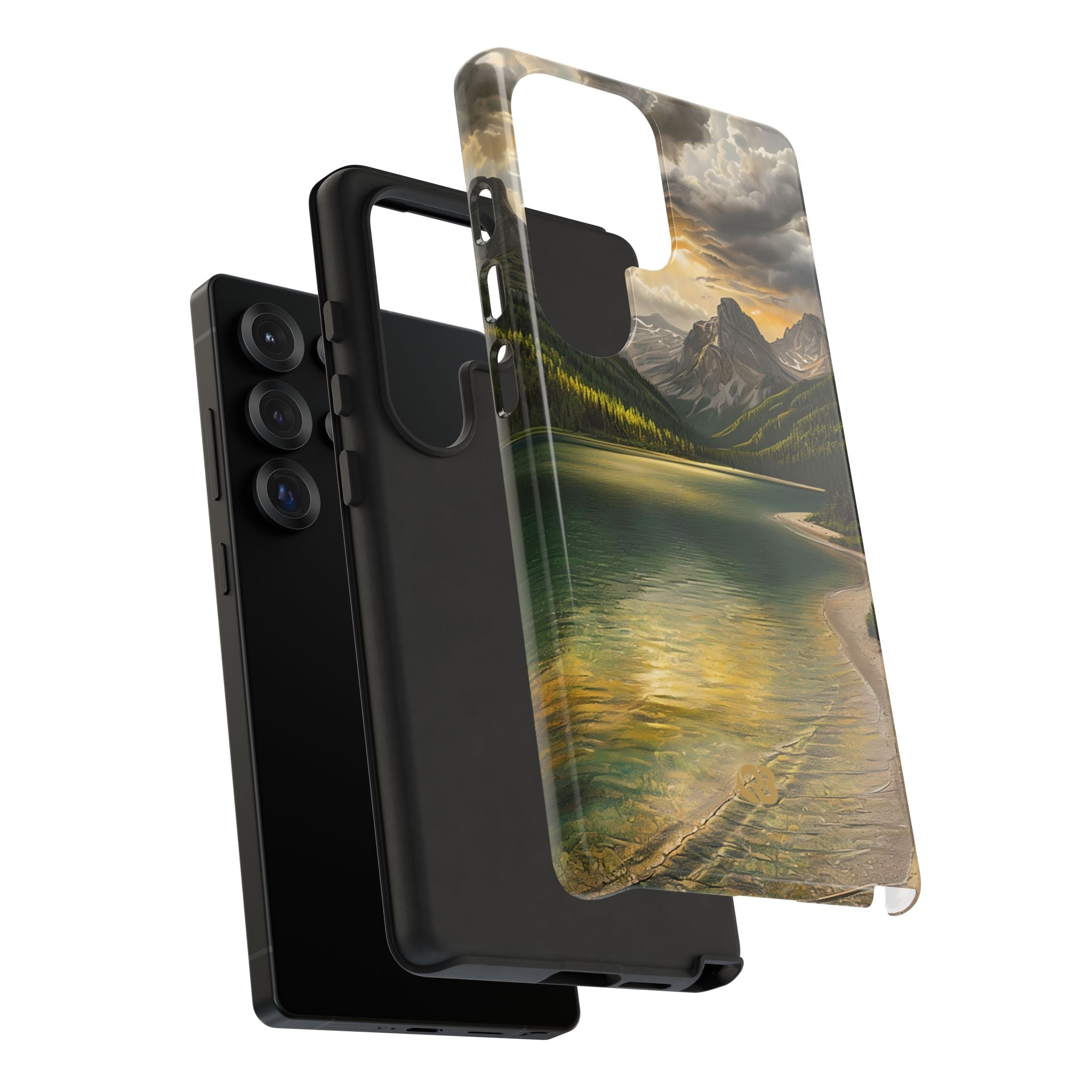Gilded Mountain Lake · Tough Phone Case for Samsung