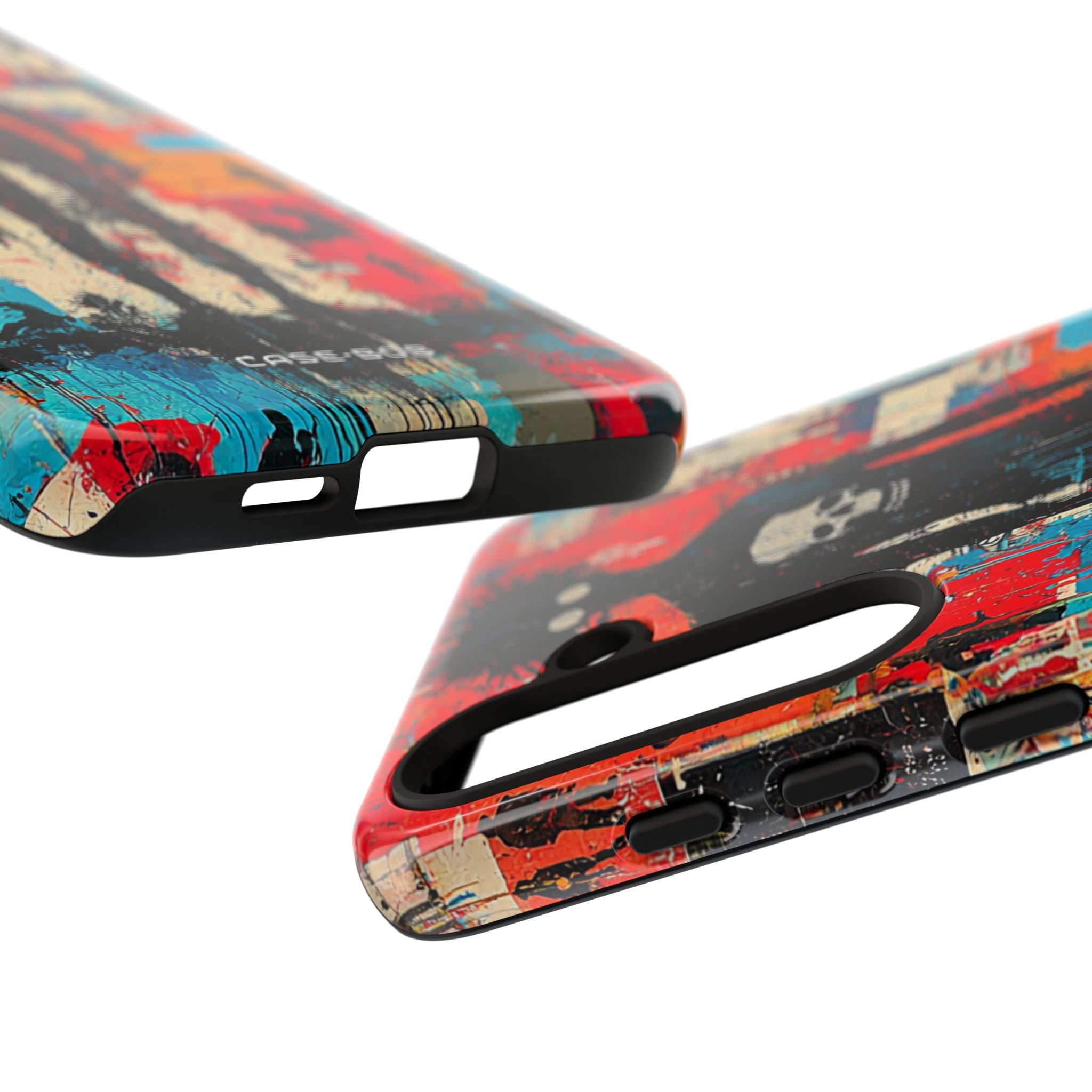 Spiky Skull Silhouette Samsung S24 Plus Skal - Tough