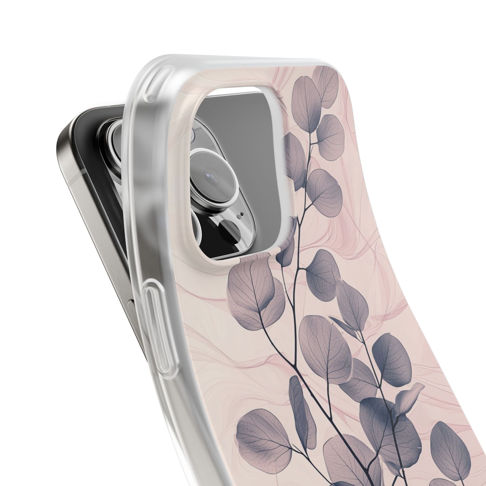 Ethereal Indigo Eucalyptus · Soft Phone Case for iPhone