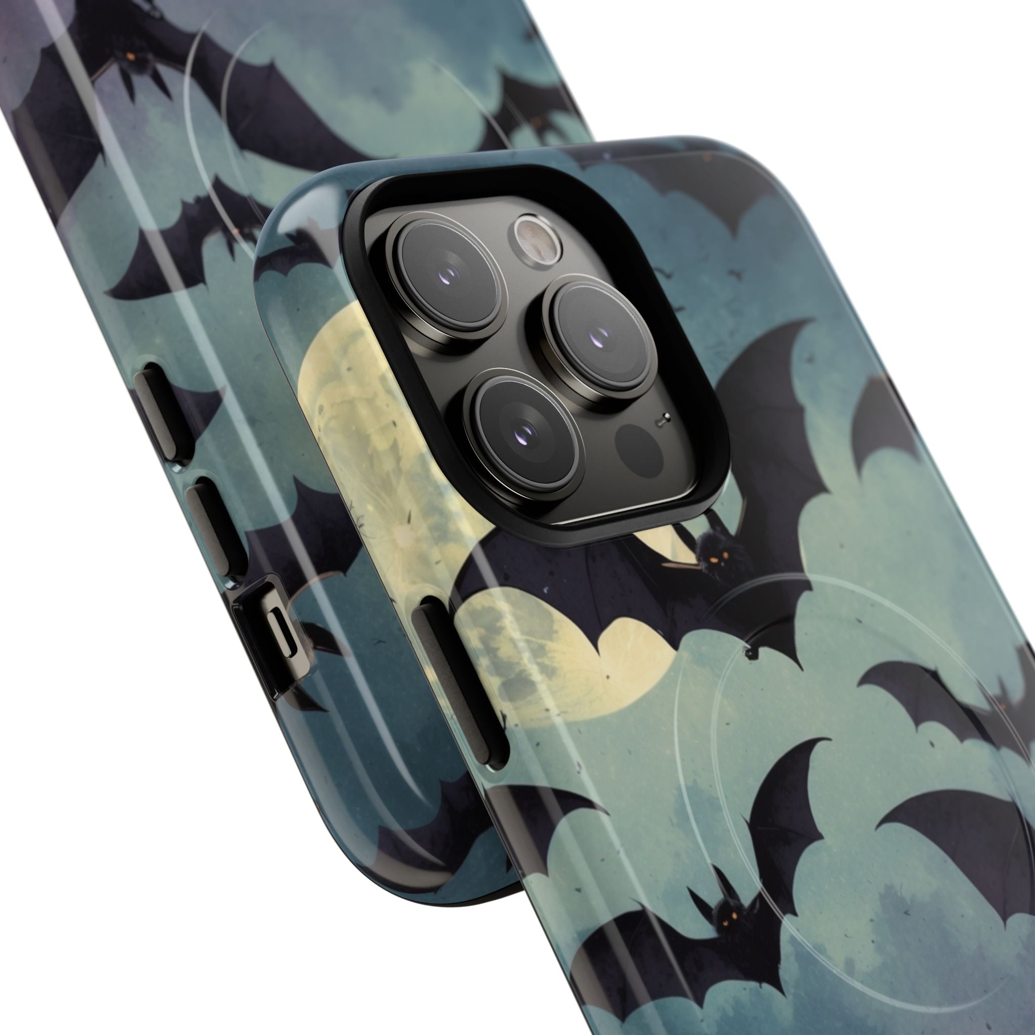 Glowing Bat Swarm iPhone 14 Pro Max Case - Tough+