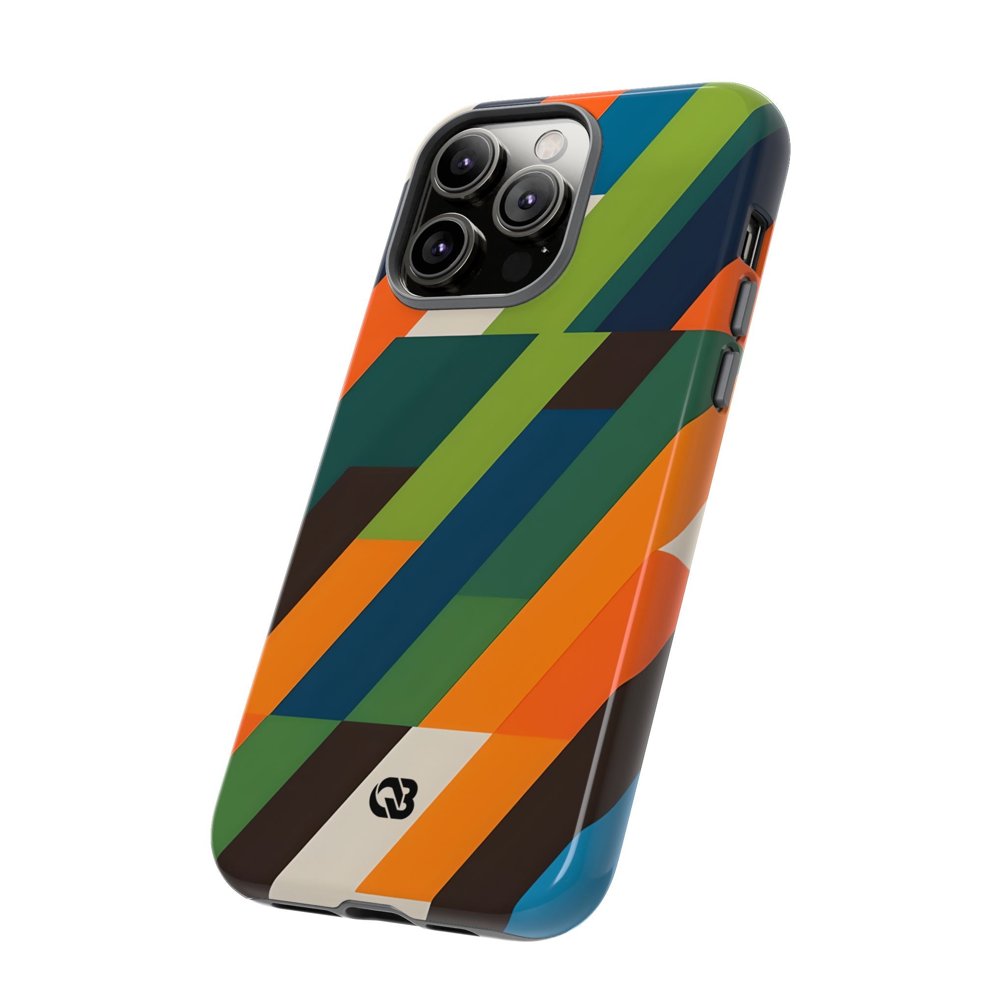 Custodia Retro Mosaico Angolata · Tough per iPhone