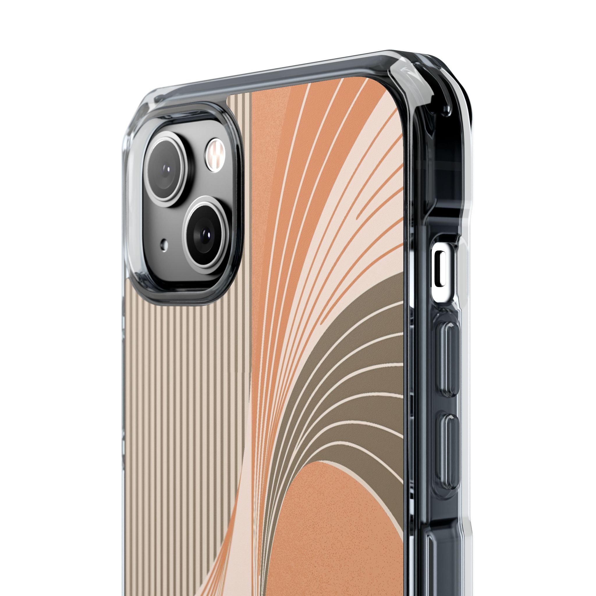 Orange Impact MagSafe Phone Case for iPhone - Desert Arc Horizon