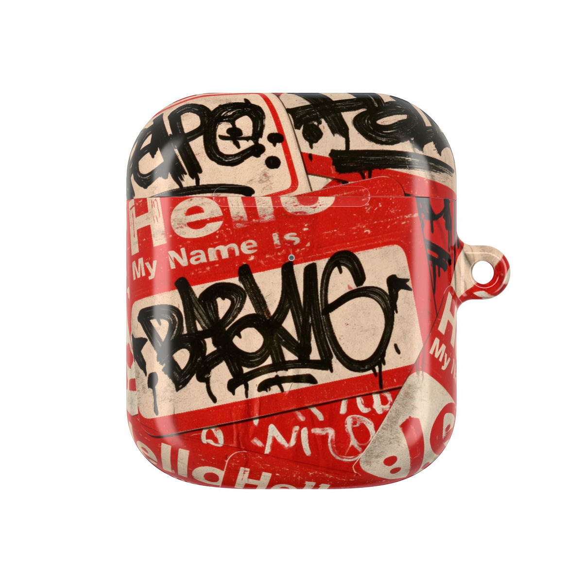 Slap Tag Collage · Hard Case for AirPods & AirPods Pro · Red