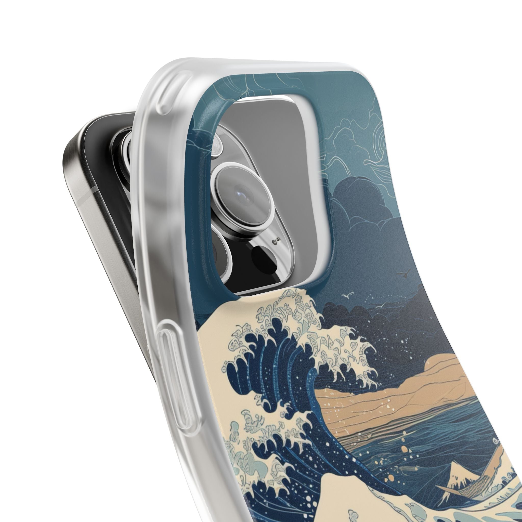 Cresting Blue Wave iPhone 16 Pro Case - Soft