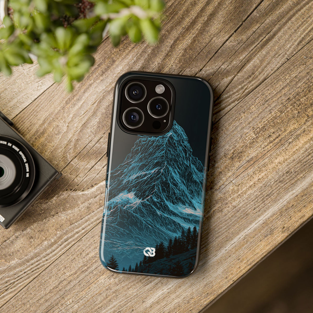 Glacial Alpine Peak · Tough Phone Case for iPhone · Blue