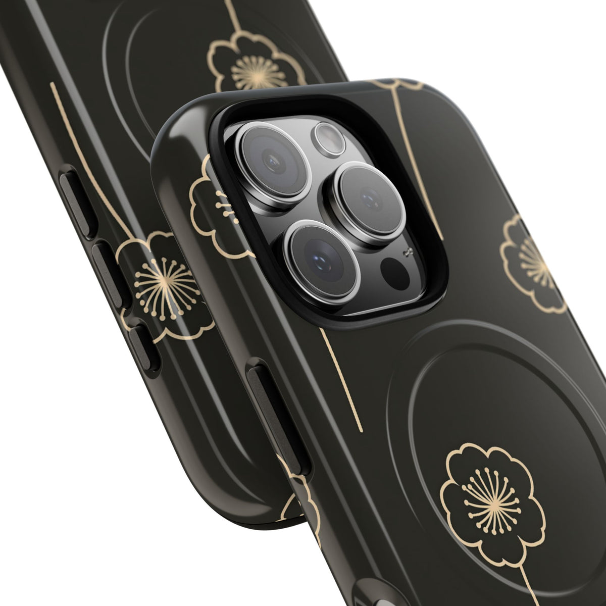 Nocturne Bloom Contours · Tough 2.0 Magnetic Phone Case for iPhone · Black