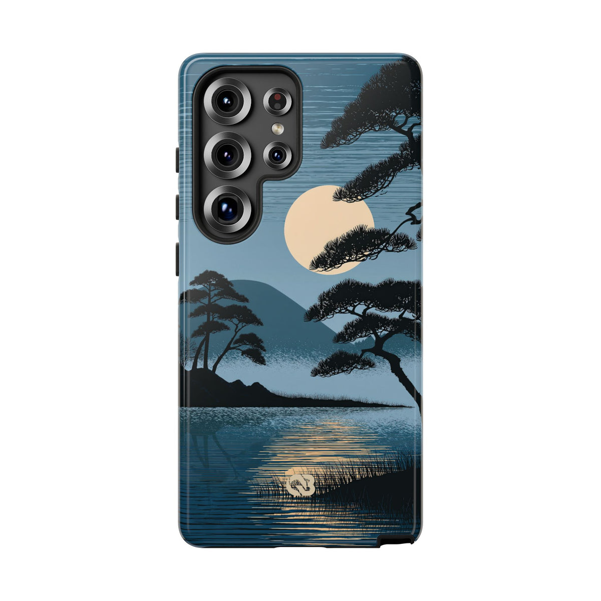 Blue Tough Phone Case for Samsung - Midnight Kyoto Pine