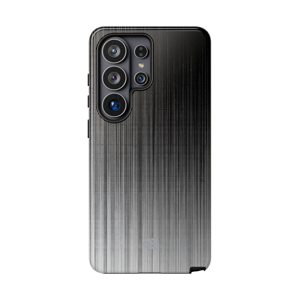 Grey Tough Phone Case for Samsung - Static Vertical Dither