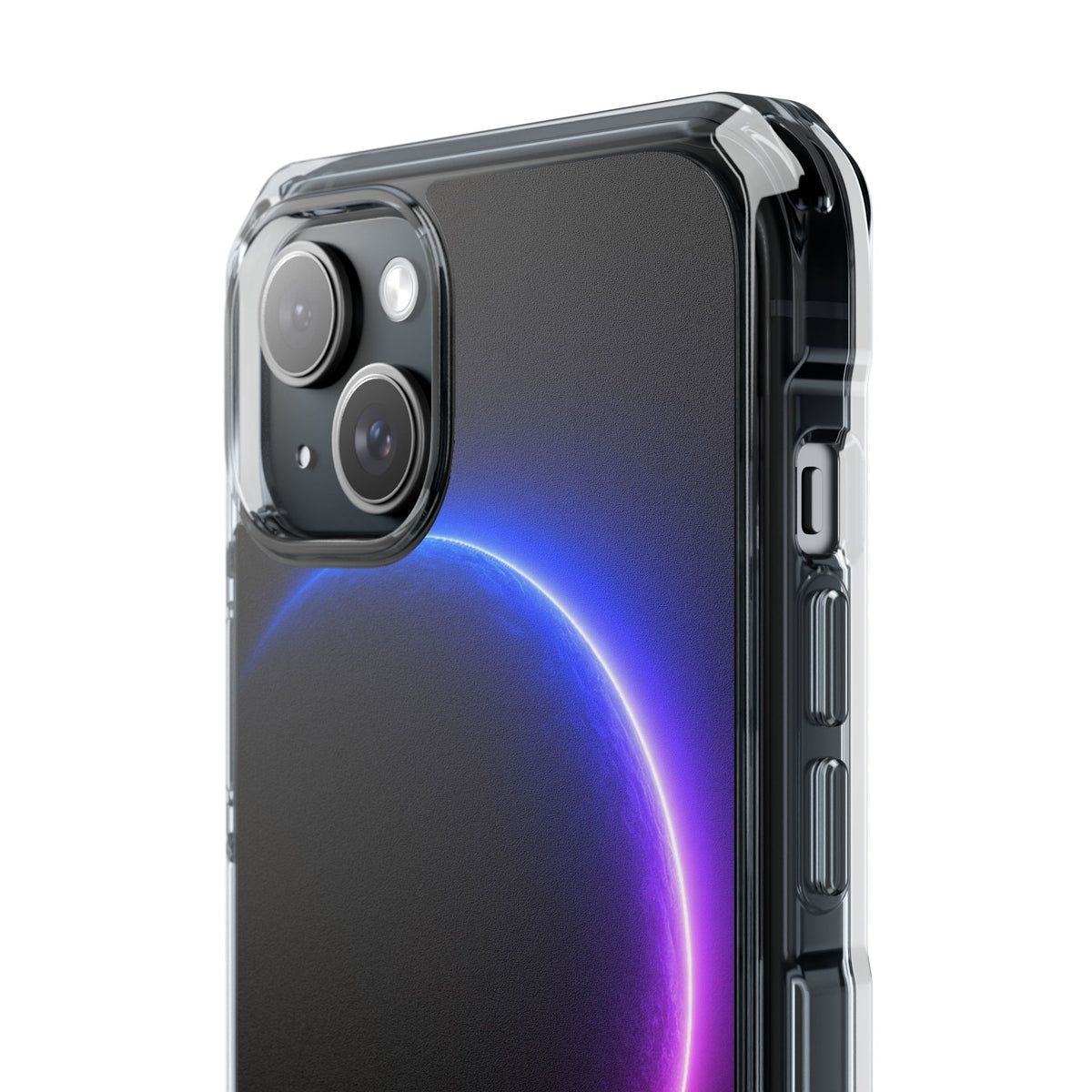 Luminous Eclipse · Clear Impact Magnetic Phone Case for iPhone · Black