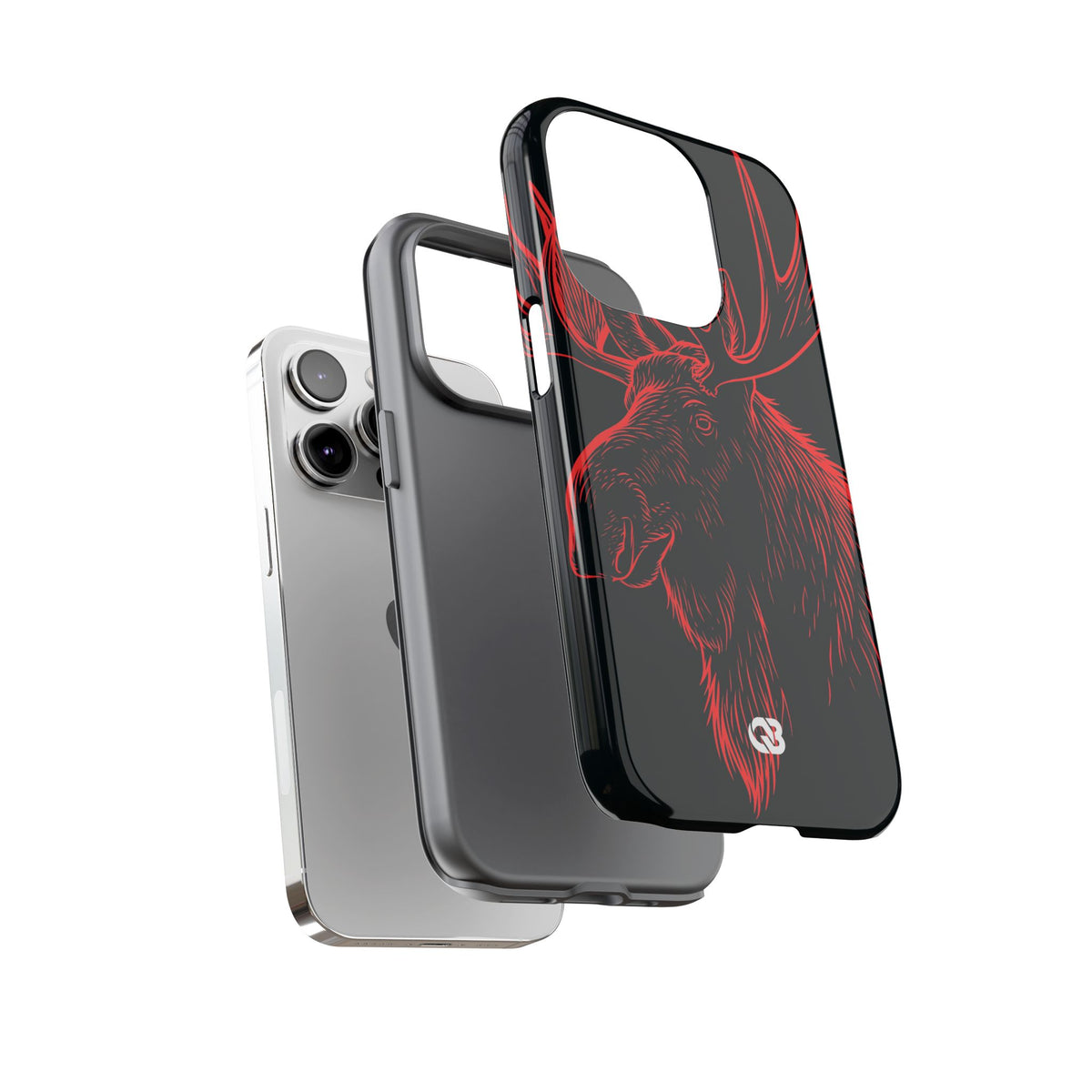 Nordic Elk · Tough Phone Case for iPhone · Black
