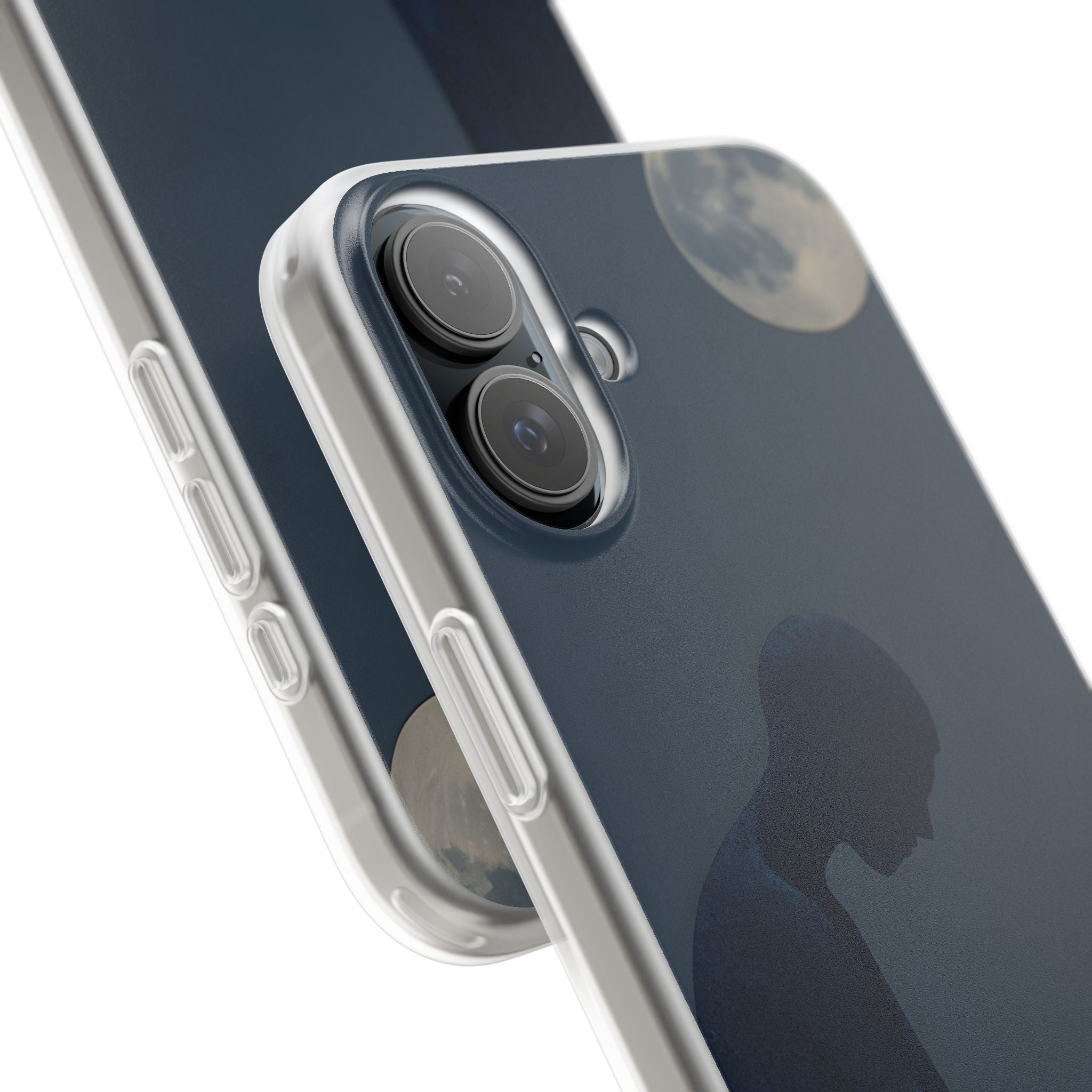 Obsidian Lunar Orb · Soft Phone Case for iPhone