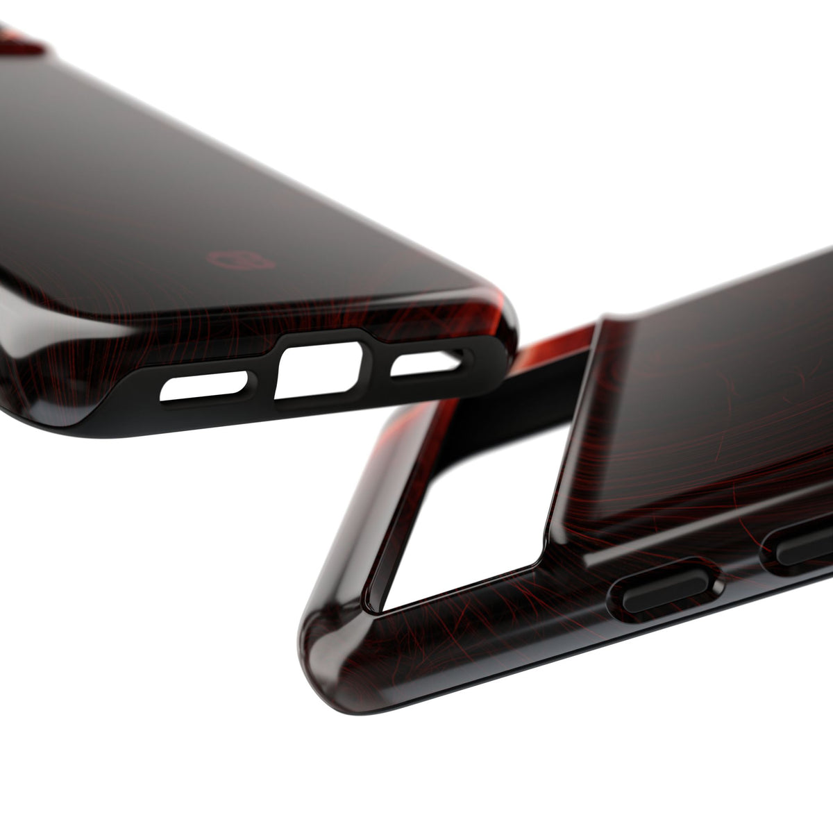 Red Tough Phone Case for Google Pixel - Crimson Flare Flux