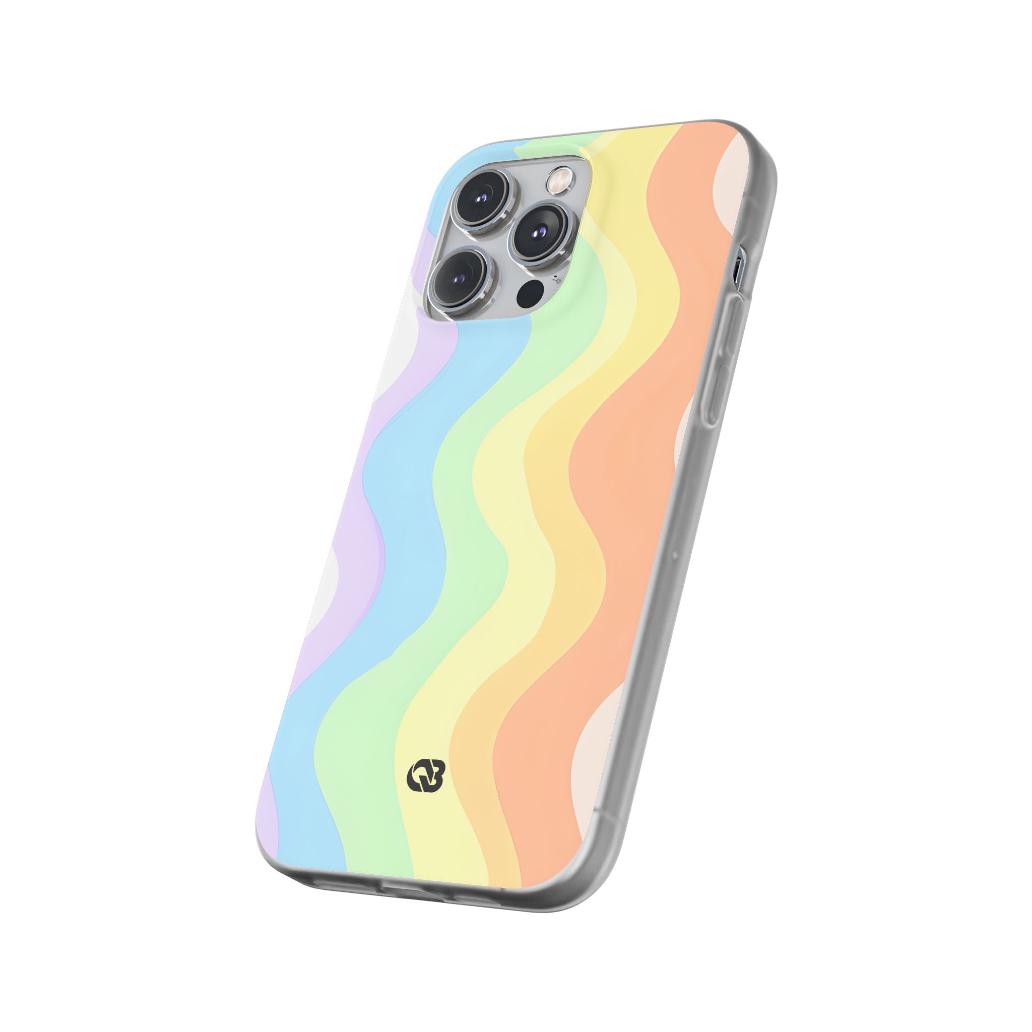 Pastel Ripple Flow · Soft Phone Case for iPhone