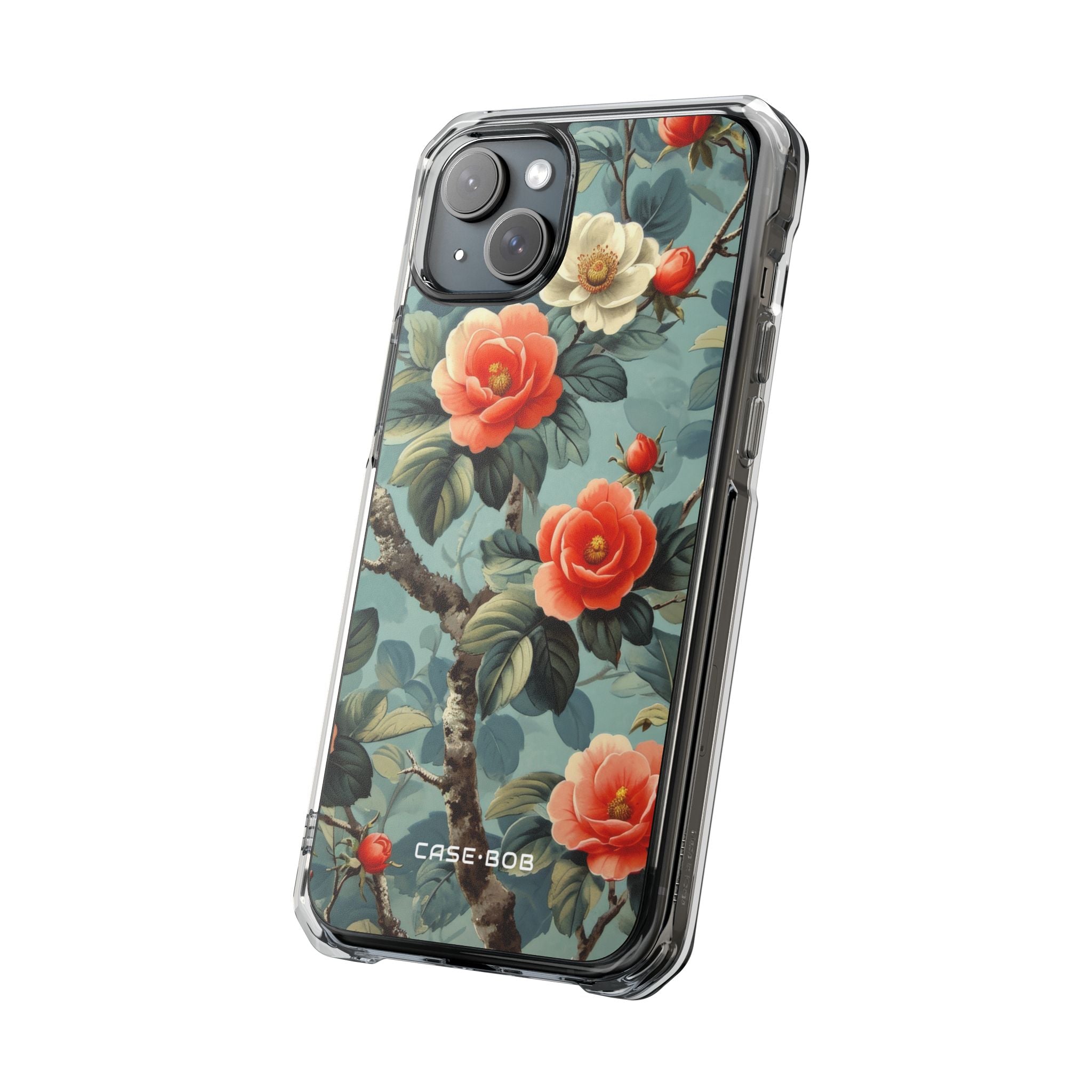 Coral Bloom iPhone 15 Plus Cover - Impact