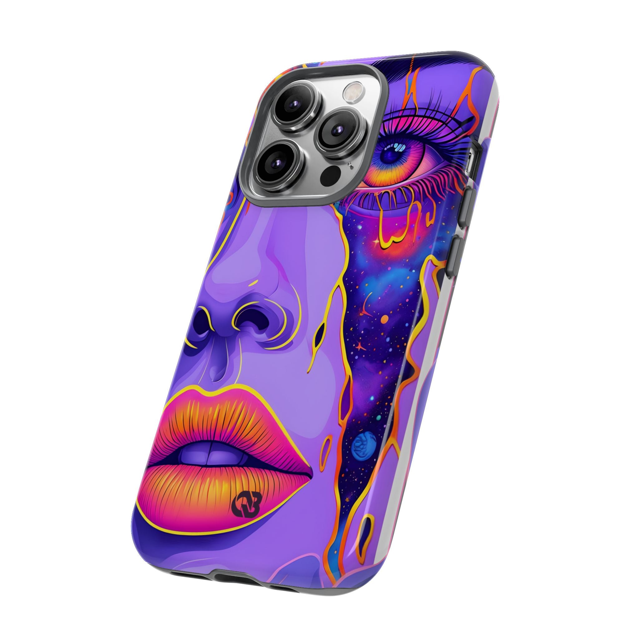 Violet Cosmic Gaze · Tough Custodia per iPhone