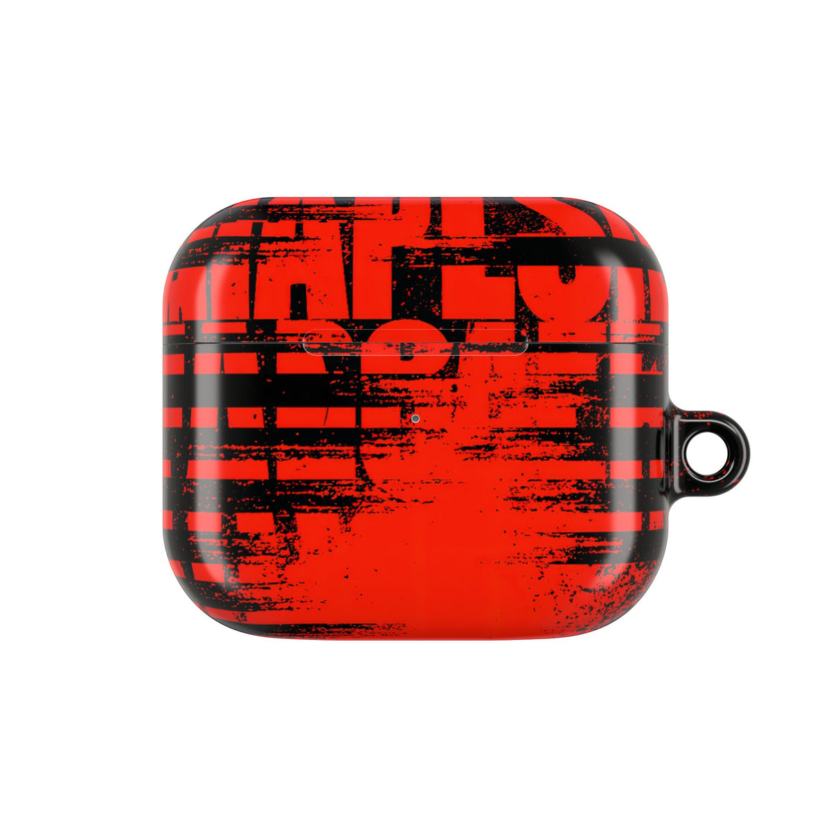 Crimson Redaction · Hard Case for AirPods & AirPods Pro · Black