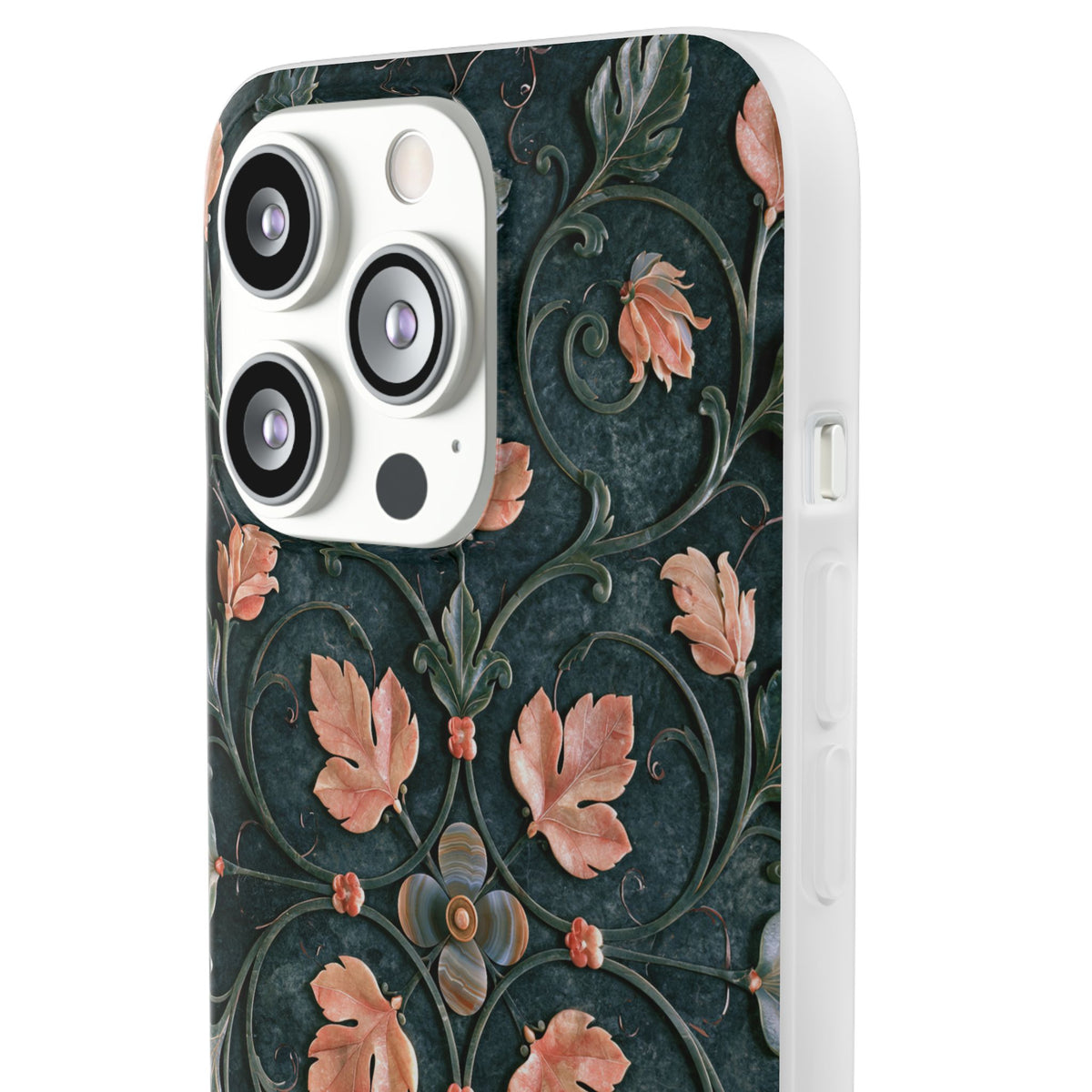 Florentine Rose Arabesque · Lite Phone Case for iPhone · Green
