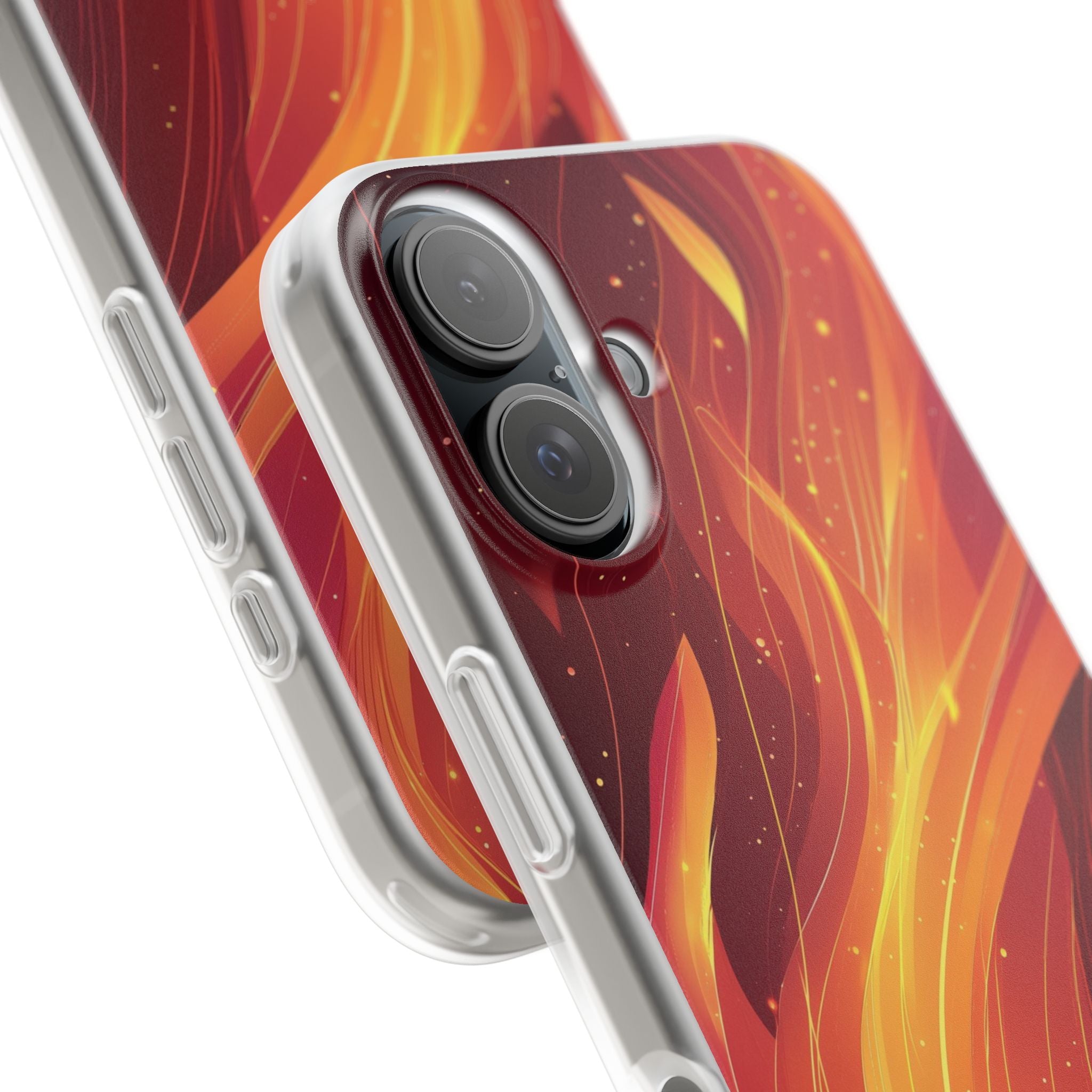 Flaming Flow iPhone 16 Case - Soft - CASE•BOB