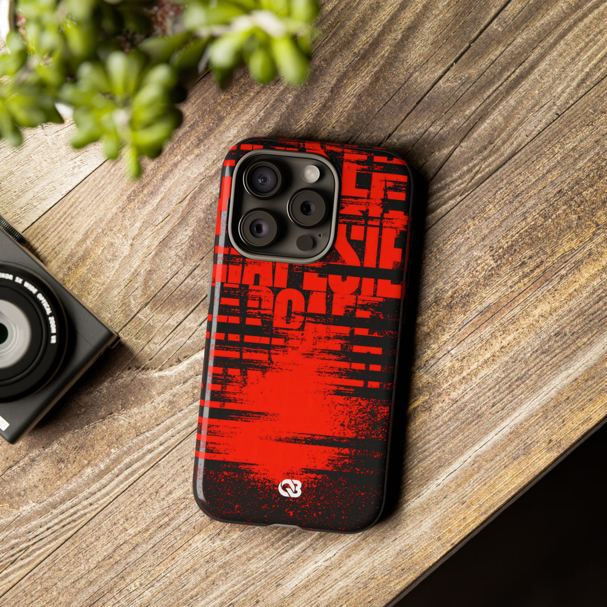 Crimson Redaction · Tough Phone Case for iPhone · Black