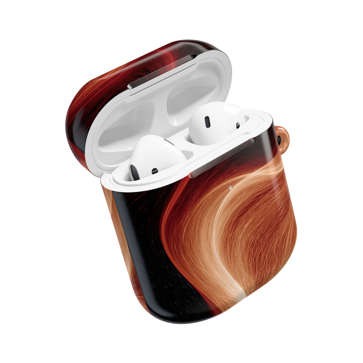 Solar Ember Flow · Hard Case for AirPods & AirPods Pro · Orange