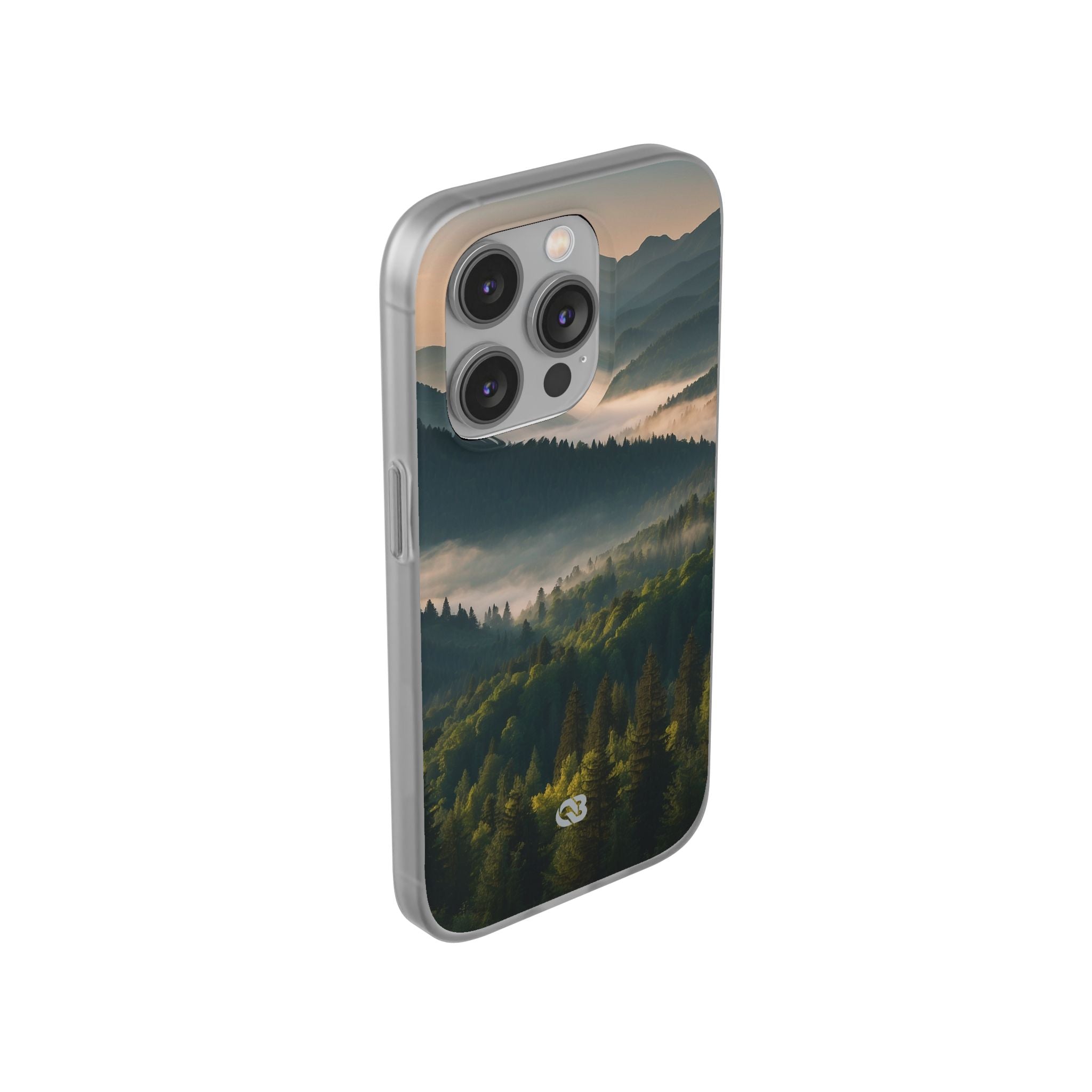 Foggy Mountain Ridge · Soft Phone Case for iPhone