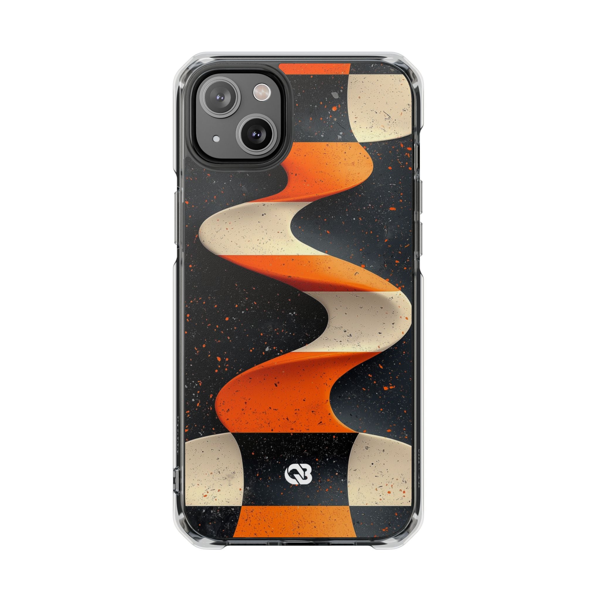 Orange Grit Twist · Impact Handyhülle für iPhone · Magsafe