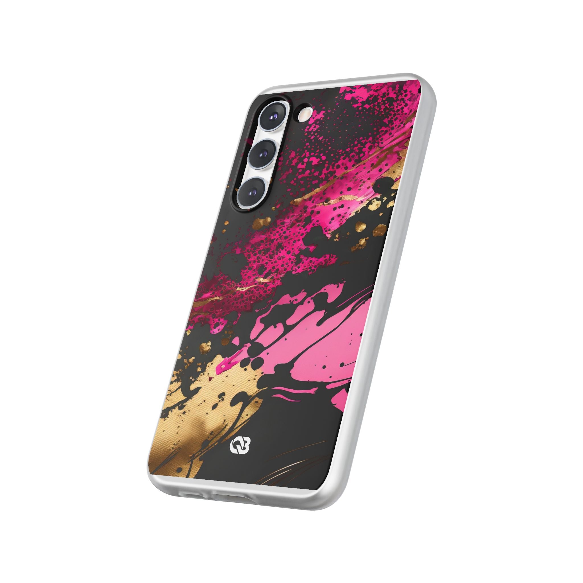 Magenta Liquid Gold · Soft Hoesje voor Samsung