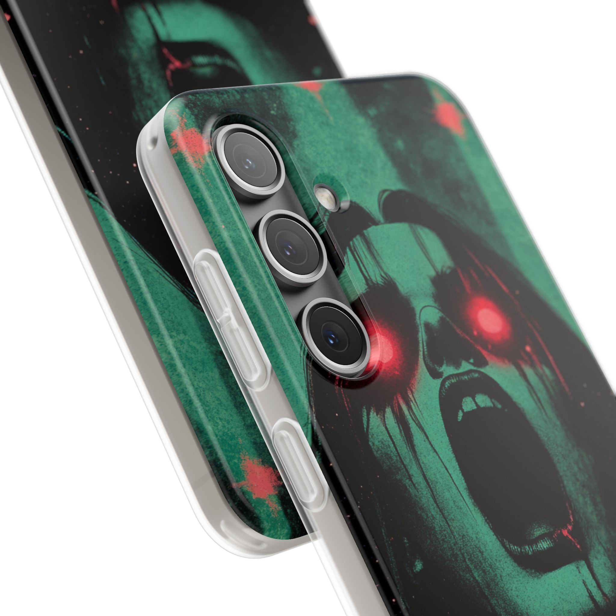 Crimson Emerald Scream · Soft Phone Case for Samsung