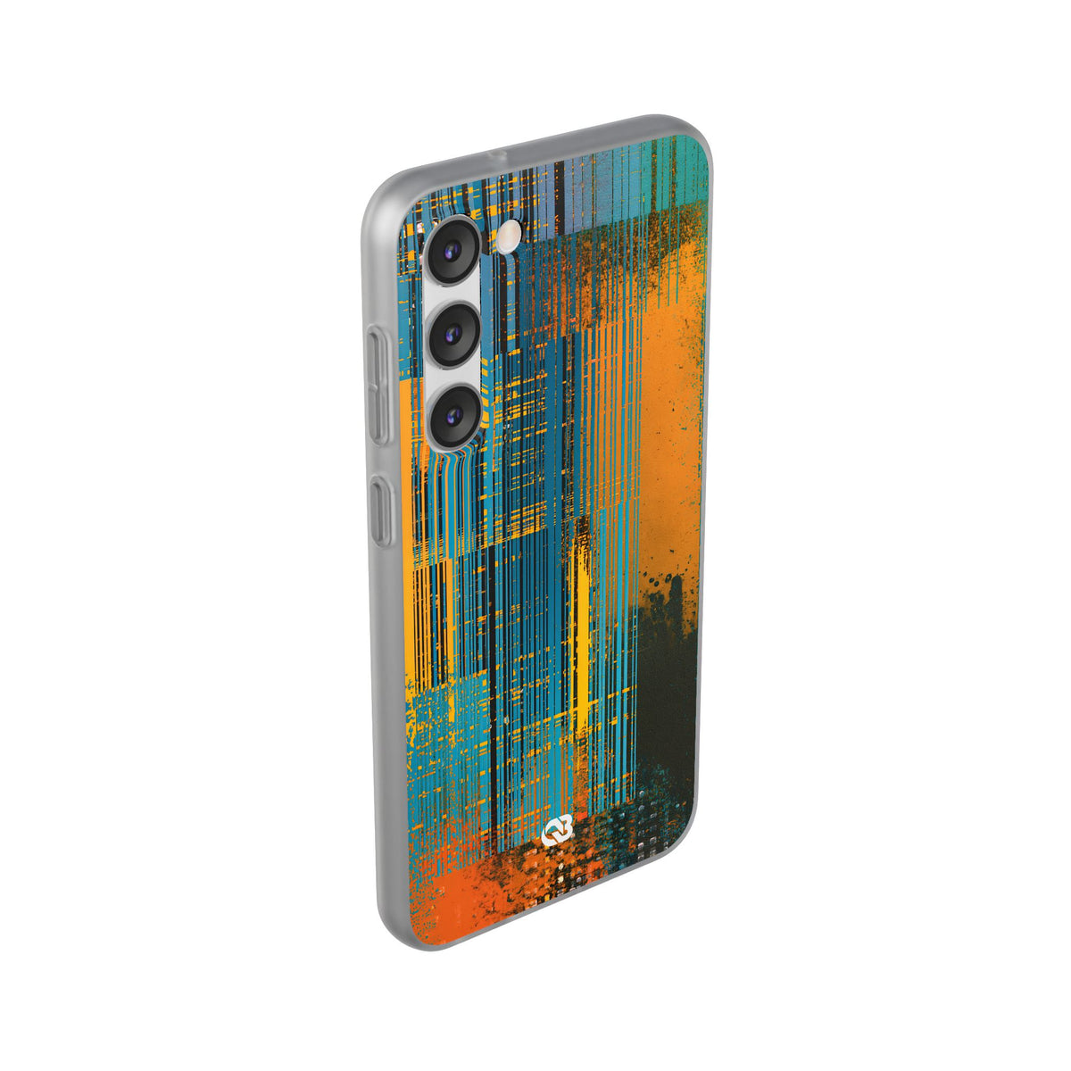 Cyber Glitch Stream · Lite Phone Case for Samsung · Teal