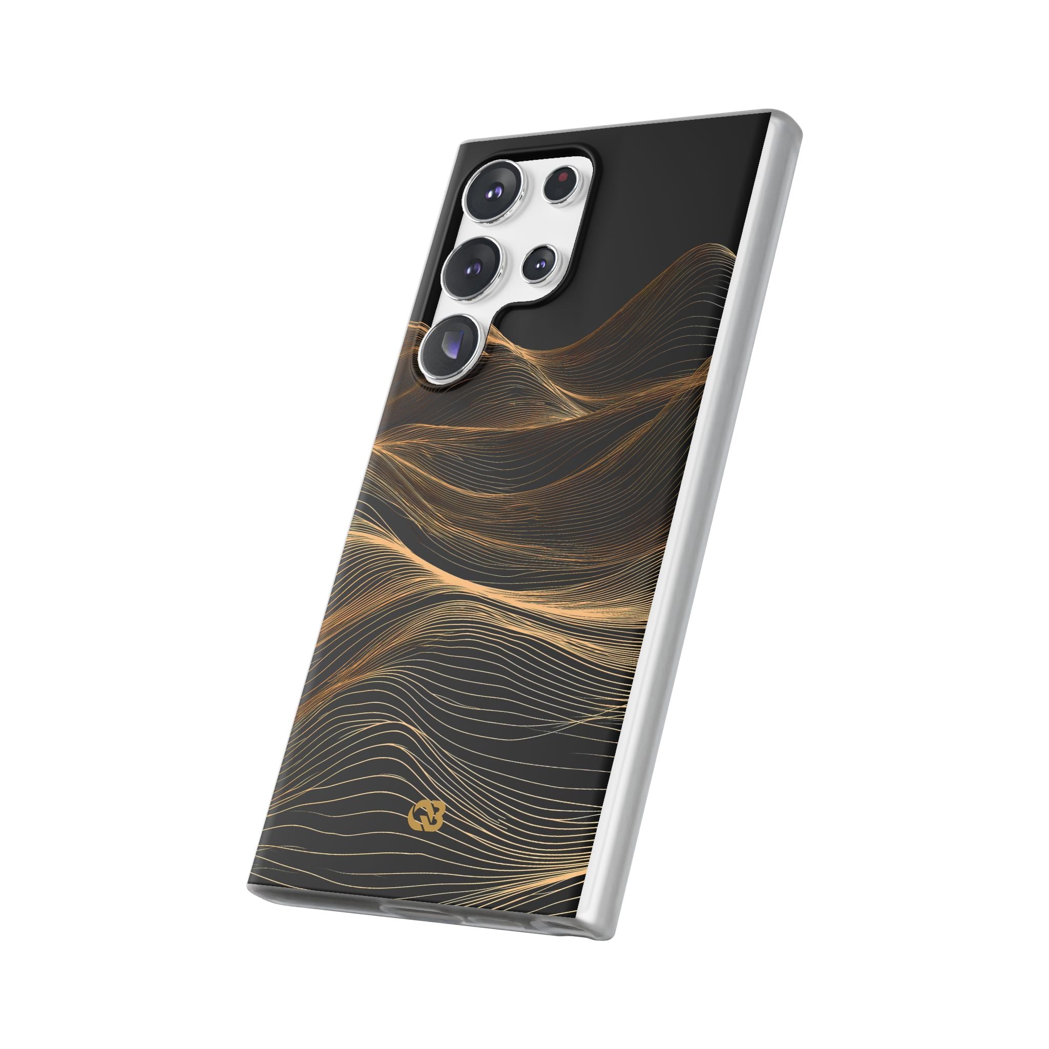 Black Lite Phone Case for Samsung - Copper Topo Ridge