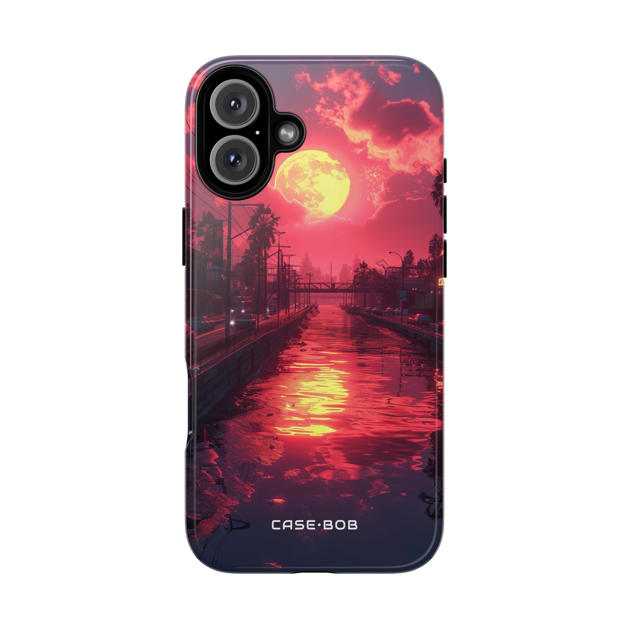 Moonlit Canal Glow iPhone 16 Plus Case - Tough