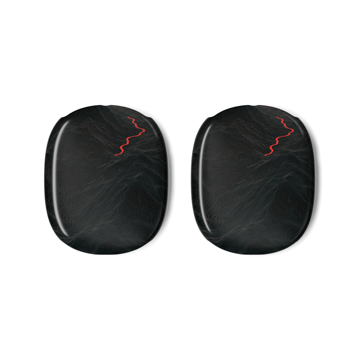 Crimson Ridge Pass · Hard Case for AirPods Max · Black