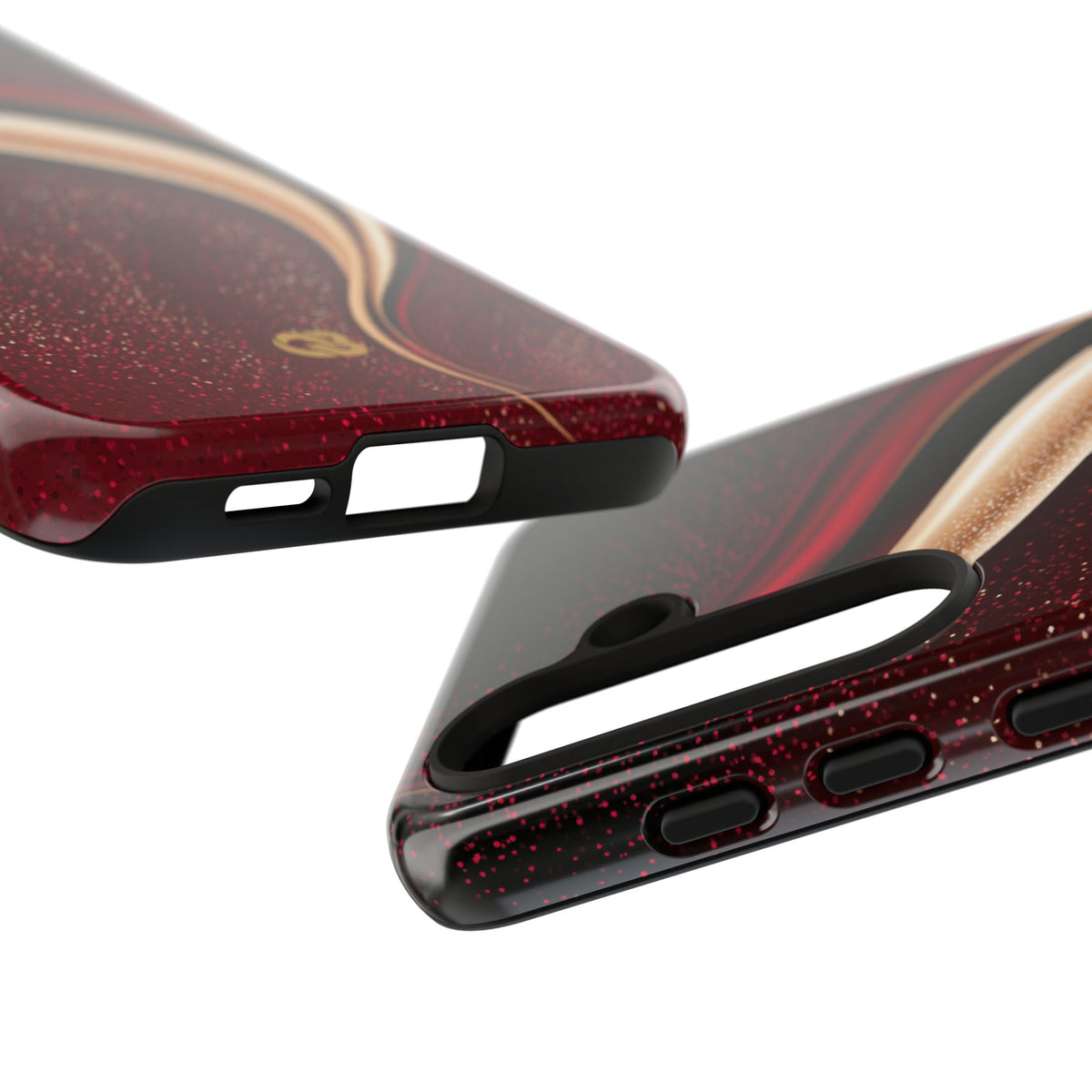 Gilded Crimson Flow · Tough Phone Case for Samsung · Red