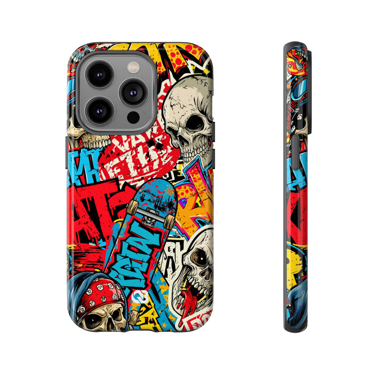 Skate Skull Riot · Tough Phone Case for iPhone · Red