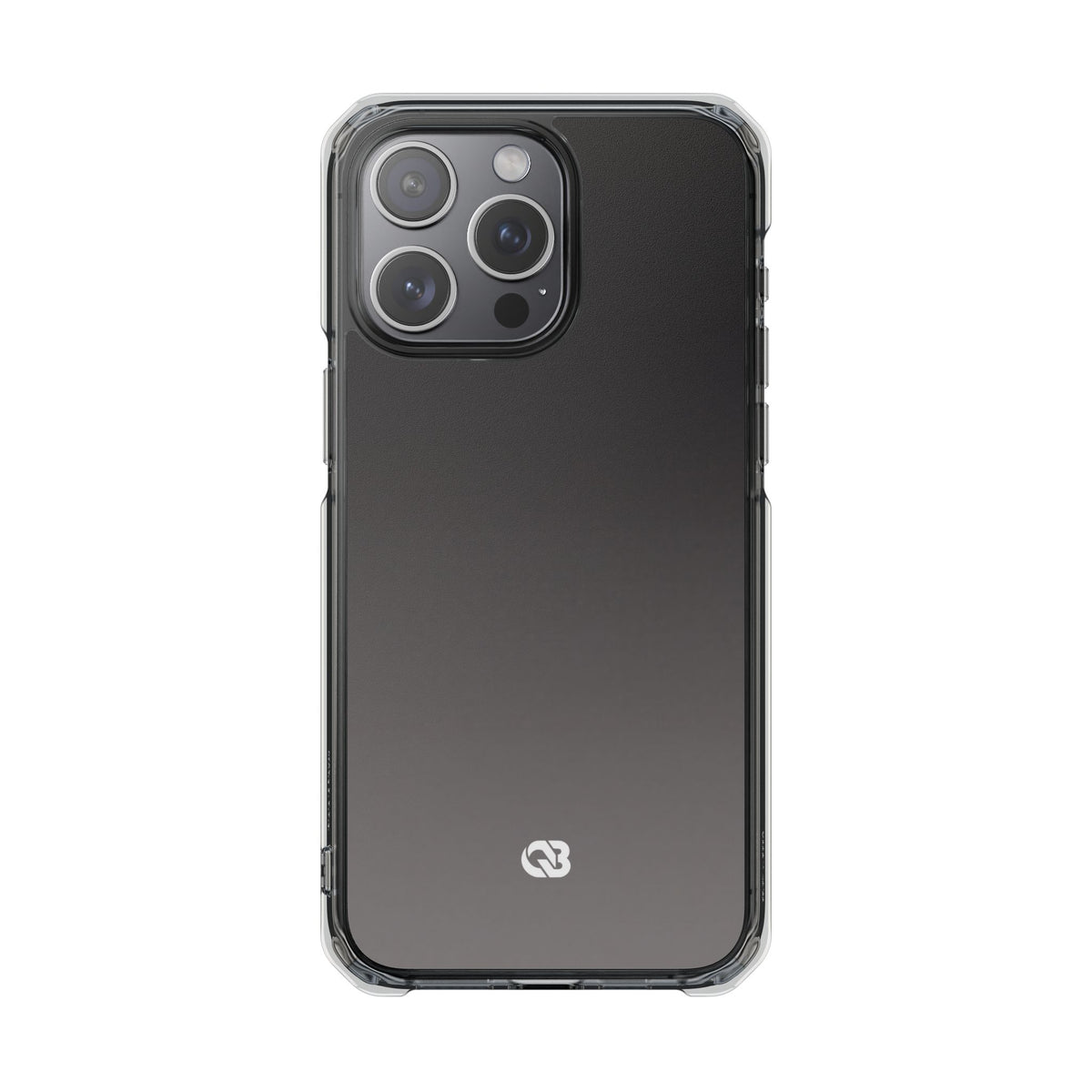 Obsidian Fade · Clear Impact Magnetic Phone Case for iPhone · Black