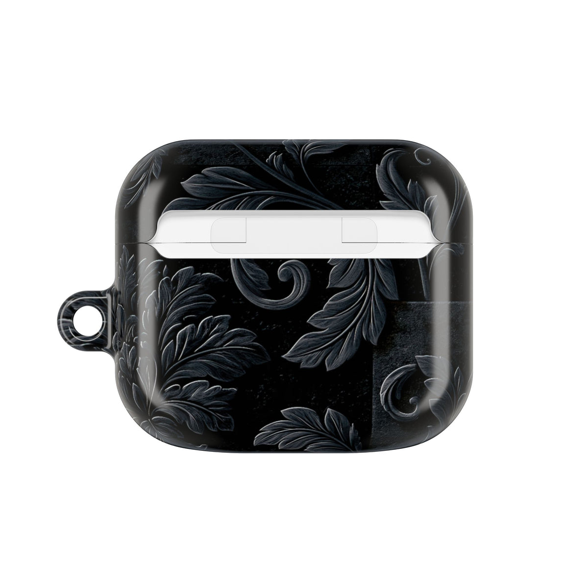 Obsidian Damask · Hard Case for AirPods & AirPods Pro · Black